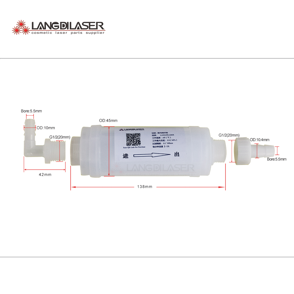 Industrial Hair Laser Machine - Laser diodowy system filtrów wody do