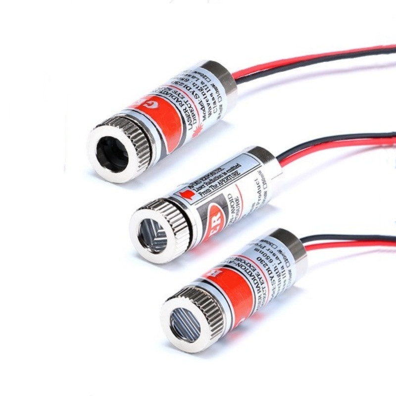 Industrial Laser Line Module - Moduł lasera czerwonego 650nm 5mW, punktowy