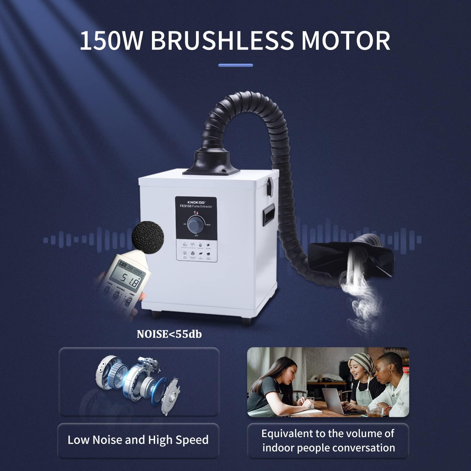 KNOKOO FES150 Przemysłowy odsy – Industrial Laser Fume Extractor recenzja i cena