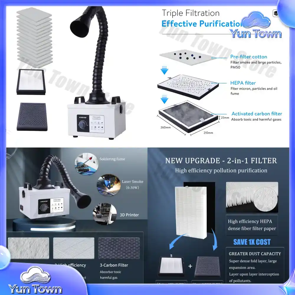 Oczyszczacz dymu laserowego z  – Industrial Laser Fume Extractor recenzja i cena