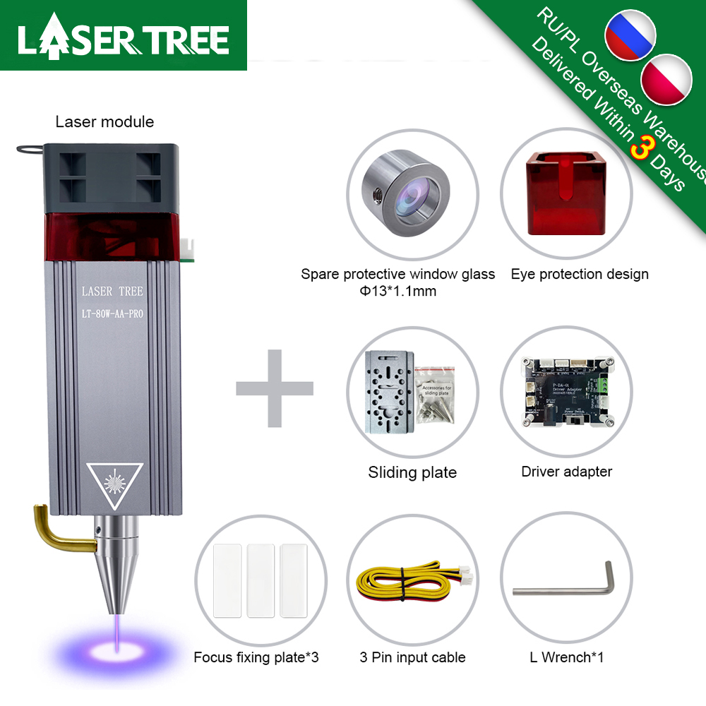 LASER TREE 20W 10W 5W Głowica  – Metal Laser Cutter Head recenzja i cena